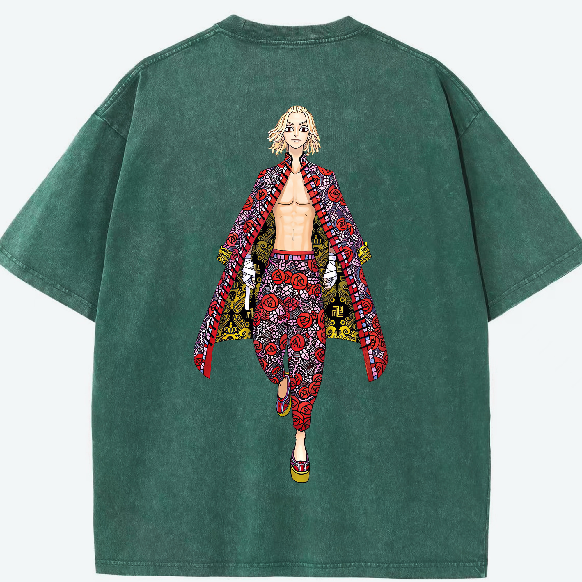 （画像用） 東京リベンジャーズ Tokyo Revengers 綿100% ヴィンテージ風 半袖Tシャツ（背面プリント）